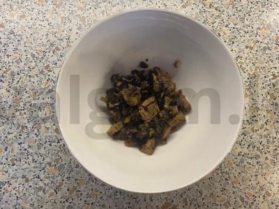 Makaronai su pievagrybiais ir vištienos kepenėlėmis Žingsnis 10