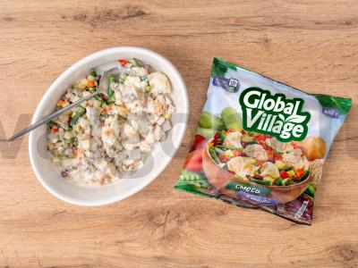 Vištienos ir šaldytų daržovių pyragas Žingsnis 2