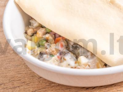 Vištienos ir šaldytų daržovių pyragas Žingsnis 3