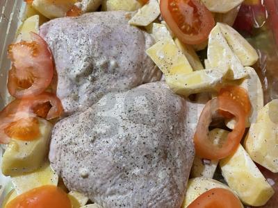 Kepta vištiena su daržovėmis Žingsnis 4