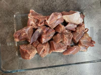 Kepta kalakutiena su grybais ir svogūnais Žingsnis 1