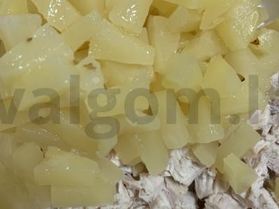 Salotas „Pasaka“ Žingsnis 1