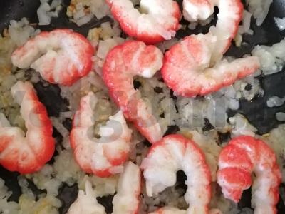 Makaronai su krevetėmis Žingsnis 3