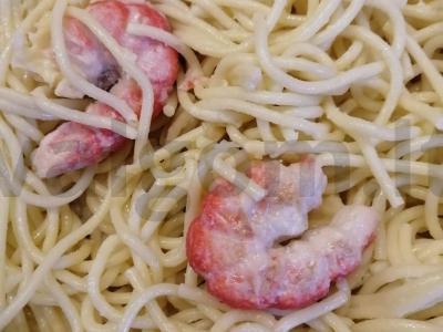 Makaronai su krevetėmis Žingsnis 4