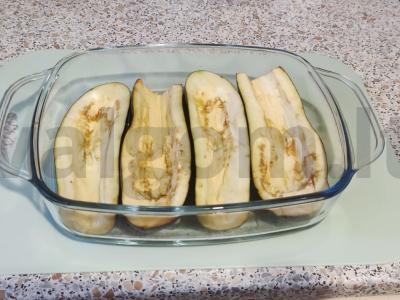 Baklažanai su faršu, kepti Žingsnis 1