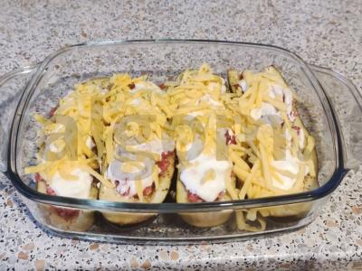 Baklažanai su faršu, kepti Žingsnis 5