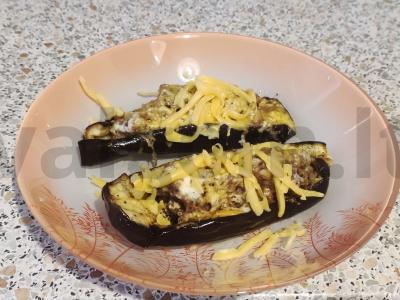 Baklažanai su faršu, kepti pagrindine nuotrauka