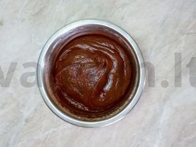 Šokoladiniai keksiukai su glajumi Žingsnis 2