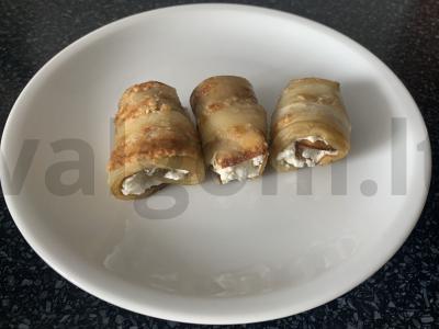 Baklažanų ritinėliai su varške ir grietine Žingsnis 7