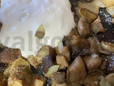 Grybai grietinėje Žingsnis 4