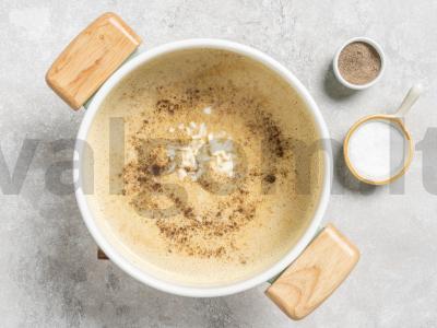 Žirnių sriuba-pyragas su rūkytais produktais Žingsnis 8