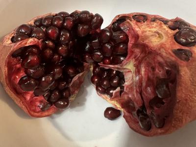 Natūralus sultys „Granatų malonumas“ Žingsnis 1