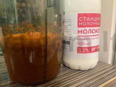 Saldus morkų šviežias su pienu Žingsnis 3