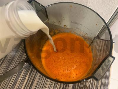 Saldus morkų šviežias su pienu Žingsnis 4