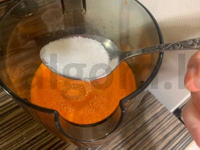 Saldus morkų šviežias su pienu Žingsnis 5