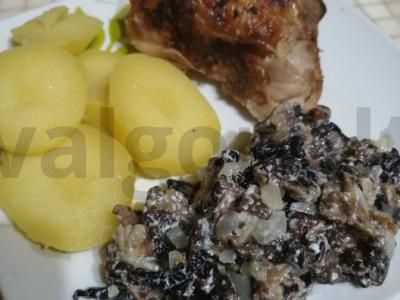 Šparagai grietinėje pagrindine nuotrauka