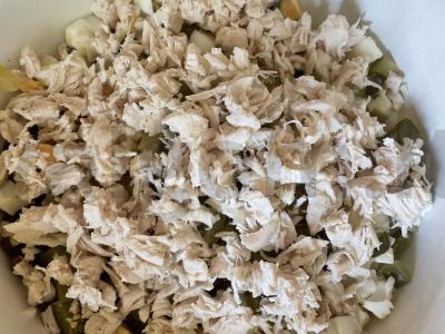 Pupelių salotos Žingsnis 4