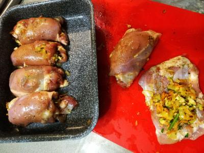 Vištienos ritinėliai orkaitėje Žingsnis 5