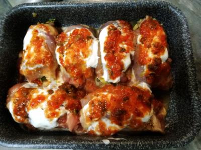 Vištienos ritinėliai orkaitėje Žingsnis 6