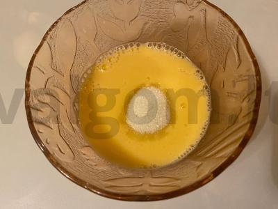 Pankekai su pieniniu šokoladu „Saldus rytas“ Žingsnis 3