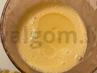 Pankekai su pieniniu šokoladu „Saldus rytas“ Žingsnis 5