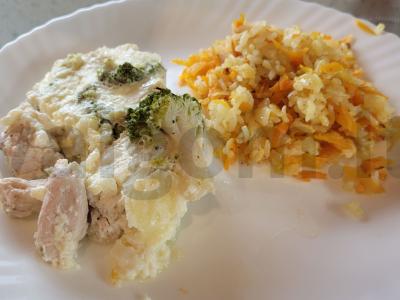 Indėnų filė ir brokolių troškinys pagrindine nuotrauka