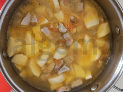 Troškinta bulvė su mėsa Žingsnis 5