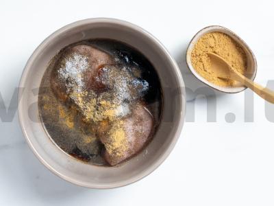 Kalakutienos filė rostbiufas Žingsnis 1