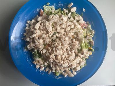 Salotas „Esti“ su vištiena, daržovėmis ir sausainiais Žingsnis 7