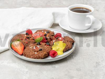 Vegetariški šokoladiniai sausainiai pagrindine nuotrauka