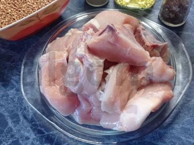 Troškinta grikių košė su vištiena Žingsnis 1