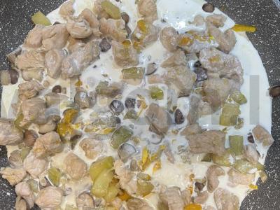 Grietininis kalakutienos troškinys su daržovėmis Žingsnis 5