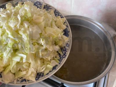 Šči su jautienos kaulu Žingsnis 8