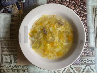 Šči su jautienos kaulu Žingsnis 10