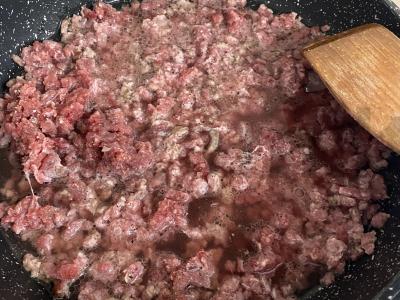 Makaronai su faršu iš jautienos vakarienei Žingsnis 2