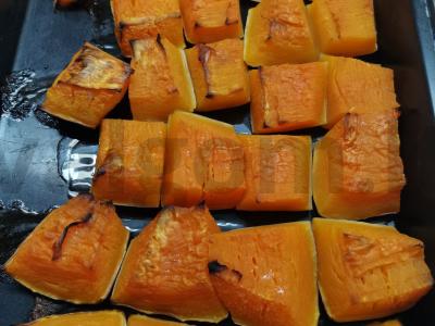 Moliūgų varškės apkepas Žingsnis 1