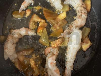 Makaronai su langustais Žingsnis 6