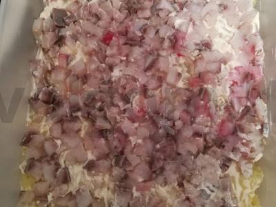 Silkė po šubomis be žaliojo svogūno Žingsnis 3