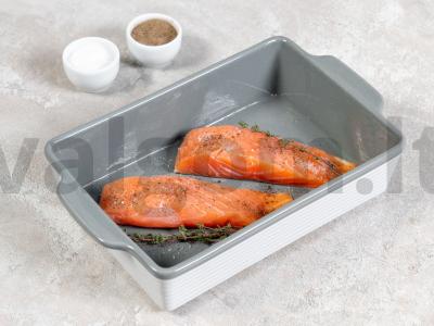 Raudona žuvis grietinėlės padaže orkaitėje Žingsnis 1