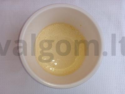 Minkštieji šokoladiniai blynai Žingsnis 1