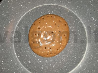 Minkštieji šokoladiniai blynai Žingsnis 3