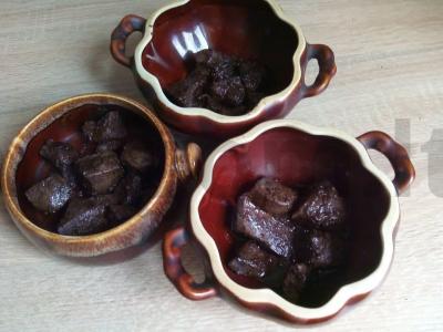 Kvapnus troškinys su kiaulienos kepenimis Žingsnis 2