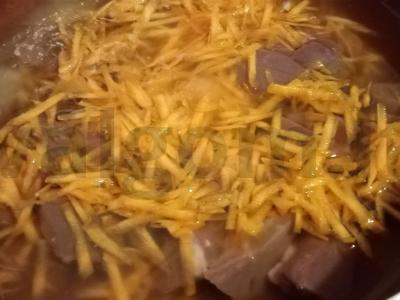 Troškintos kiaulienos inkstai grietinėje Žingsnis 3