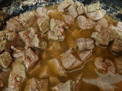 Jautienos kepenys su ryžiais Žingsnis 3