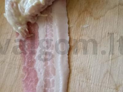 Vištienos ritinėliai su šonine Žingsnis 3