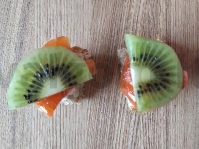 Kanarė su rikota, lašiša ir kiviu Žingsnis 5