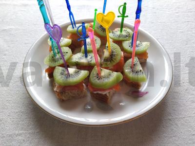 Kanarė su rikota, lašiša ir kiviu Žingsnis 6