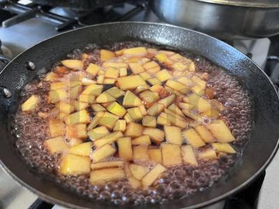 Švelnus džemas su nektarino gabaliukais vyšnių sultyse Žingsnis 4