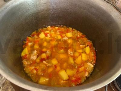 Lagman su vištienos filė Žingsnis 4