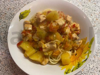 Lagman su vištienos filė Žingsnis 6